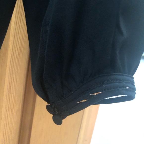 Vince Silk Georgette Smocked Tunic Top - Picture 5 of 8